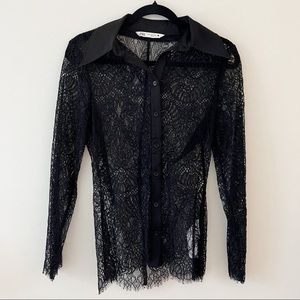 Zara Lace Shirt NWOT
